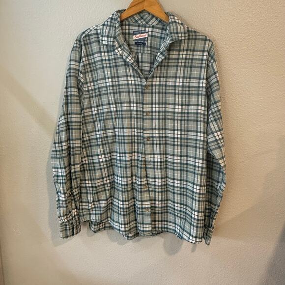 johnnie-O Hurst Hangin Out Surflannel Shirt Evergreen Size XL - Picture 2 of 9